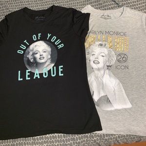 2 Marilyn Monroe t-shirts